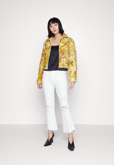 FRAME LE SUPER HIGH CROP MINI CASCADE HEM - Τζιν Bootcut - au natural destruct