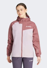adidas Terrex MULTI TWO-LAYER RAIN.RDY - Waterproof jacket - preloved fig   burgundy