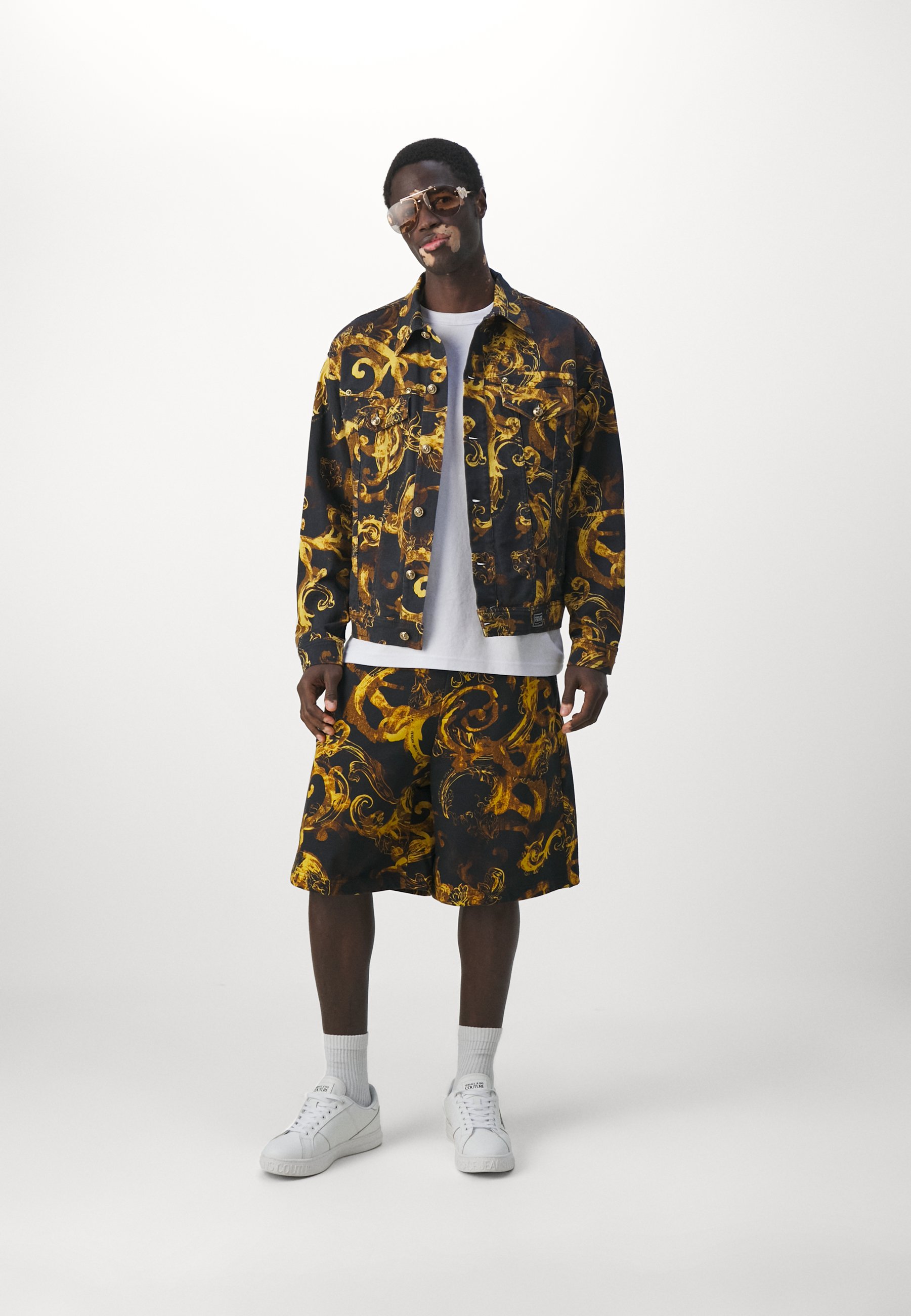 Versace Jeans Couture Denim jacket - black/gold/black