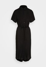 Vero Moda BUMPY SS CALF - Blusenkleid - black/schwarz - Zalando.ch