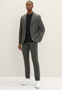 TOM TAILOR Stoffhose - grey black grindle check