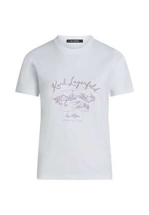 KARL LAGERFELD, APRES SKI TSHIRT - T-shirt imprimé - white