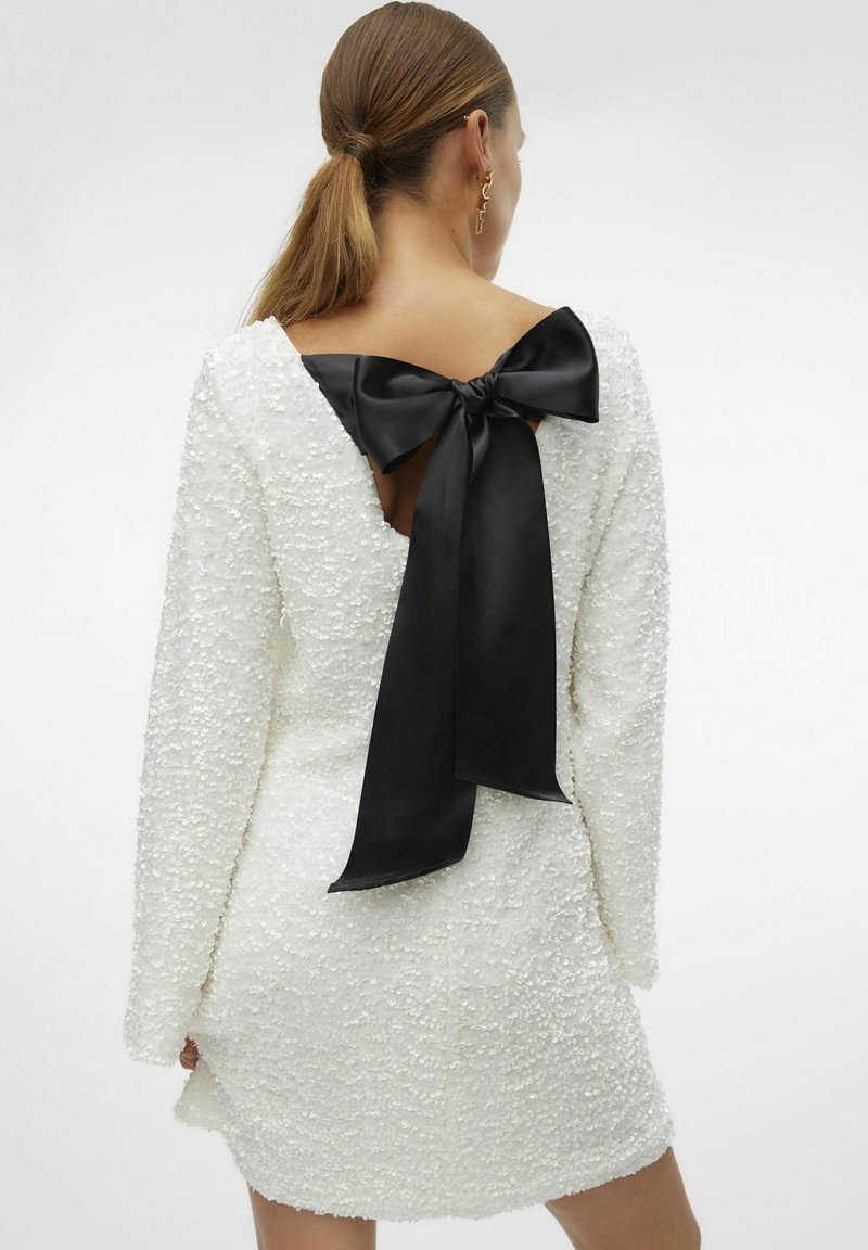 VERO MODA Vmmymilo SL Calf Camiseta Dress Wvn Ga Vestido, Blanco Nieve, XS Para Mujer