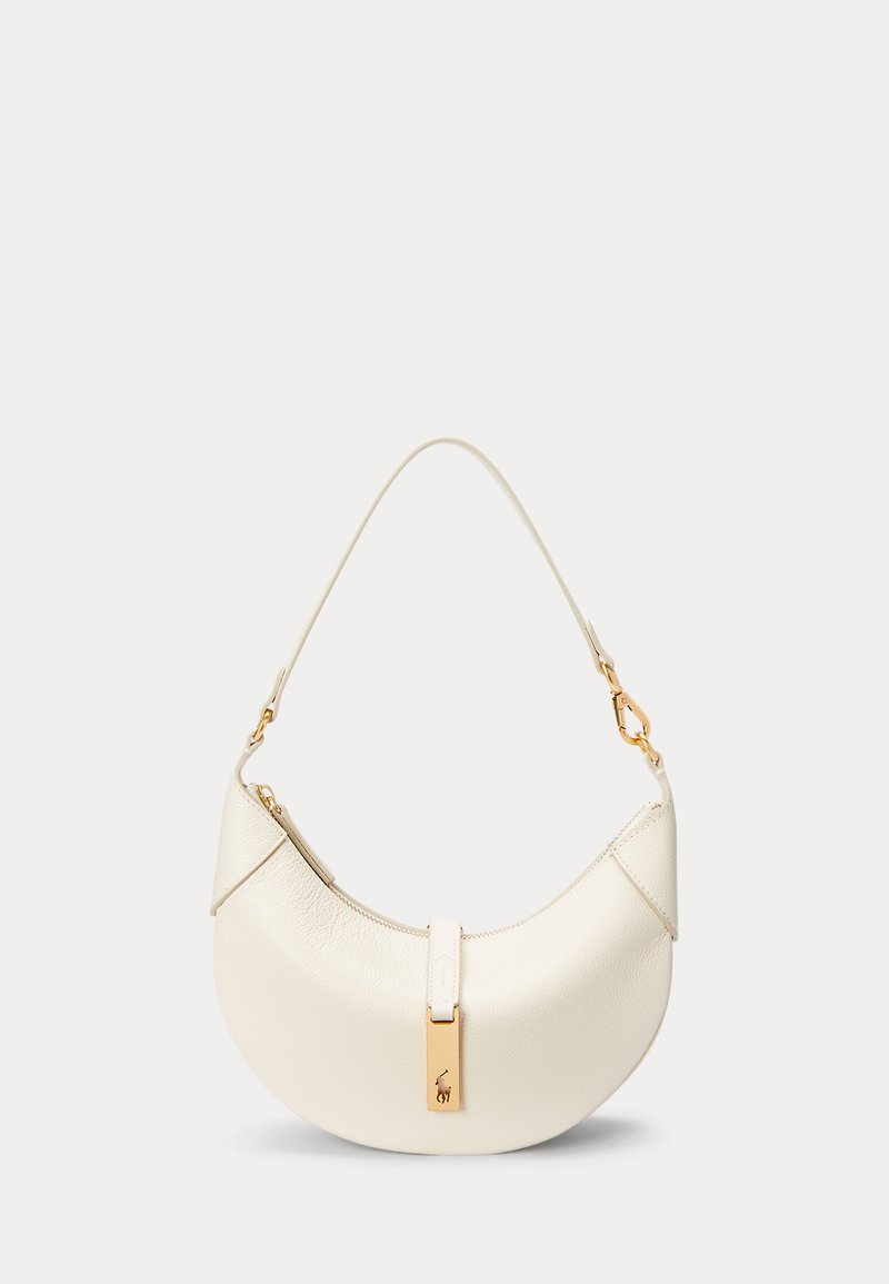 Polo Ralph Lauren POLO ID LEATHER MINI SHOULDER BAG - Borsa a mano - ivory
