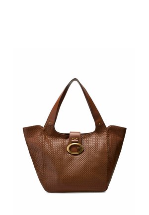 Guess, CAMDEN LARGE TOTE - Håndtasker - cognac