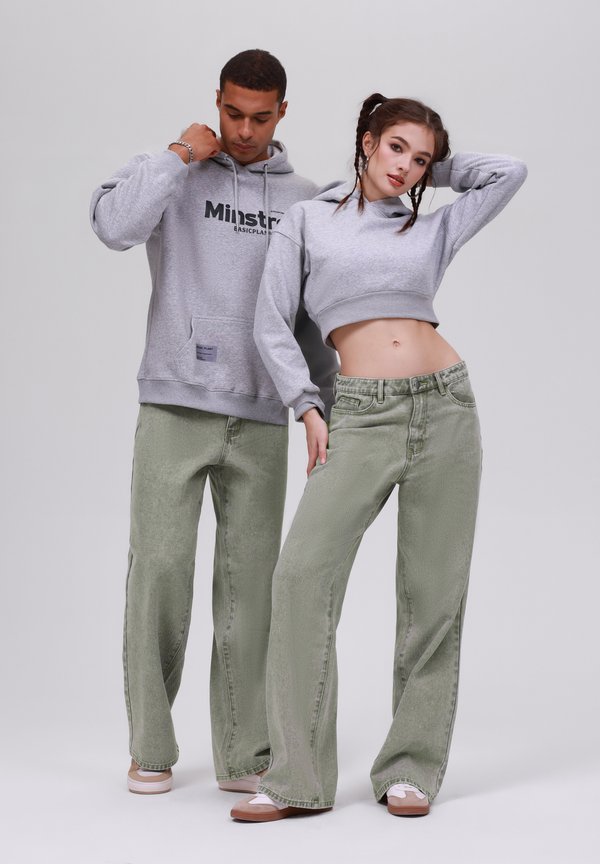 UNISEX - Loose Jeans - light olive wash4