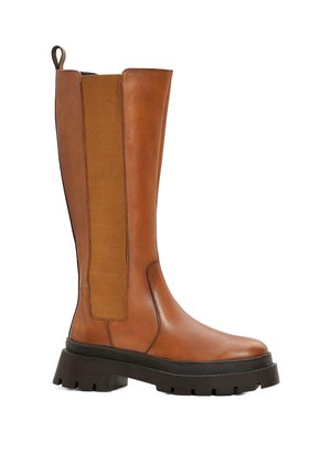 Stivali con plateau - brown
