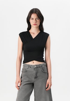 Vero Moda VMDAISY VNECK  - Top - black