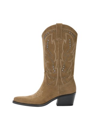 PULL&BEAR Cowboy-/Bikerlaarzen - beige