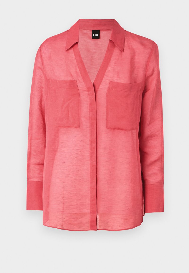 Boss Overhemdblouse donkerroze Boss Overhemdblouse donkerroze