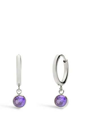 Ohrringe - silver-coloured/purple