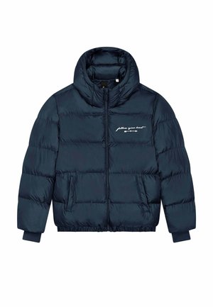 FOLLOW YOUR HEART EMBROIDERY UNISEX  - Winterjacke - dark blue