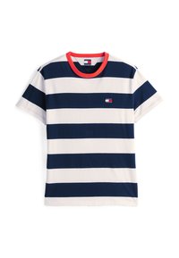 BOLD STRIPE TEE - Trükipildiga T-särk - dark night navy/ecru