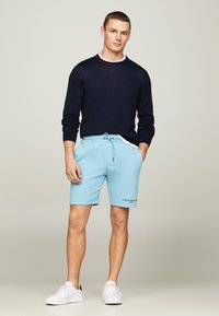 Tommy Hilfiger SMALL LOGO - Pantalones deportivos - sleepy blue