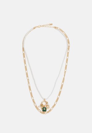 PCGULLIS COMBI NECKLACE - Necklace - gold-coloured/bright white