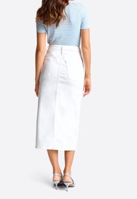 Rich & Royal Gonna di jeans - white
