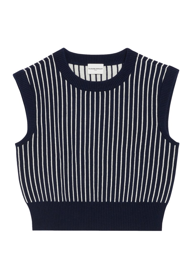 CLAUDIE PIERLOT T-shirt print donkerblauw