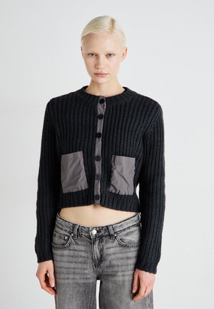 VIBERG O NECK  - Cardigan - dark grey melange