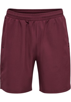 HMLMOVE GRID - kurze Sporthose - grape wine