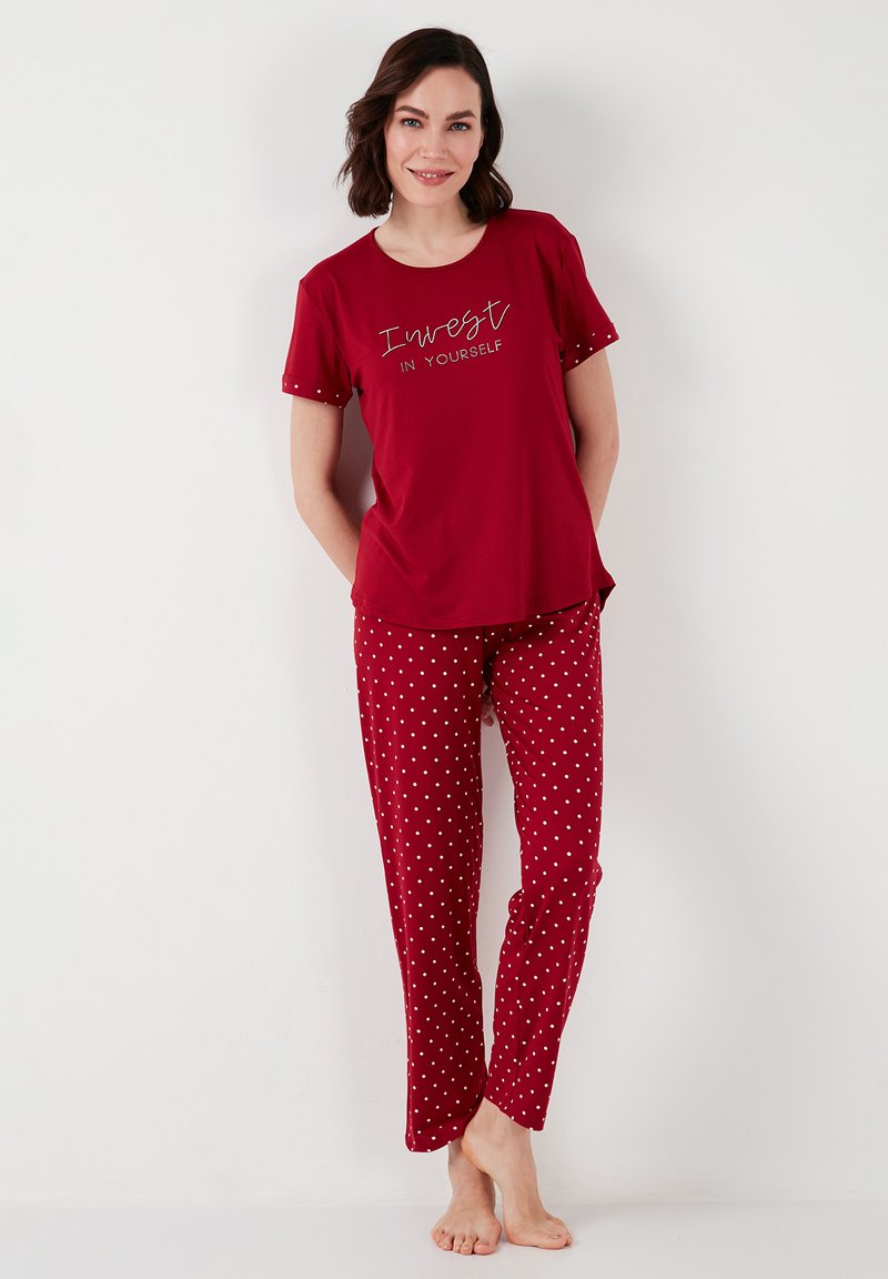 LELA SOFT TOUCH - Set lenjerie de noapte - bordeaux