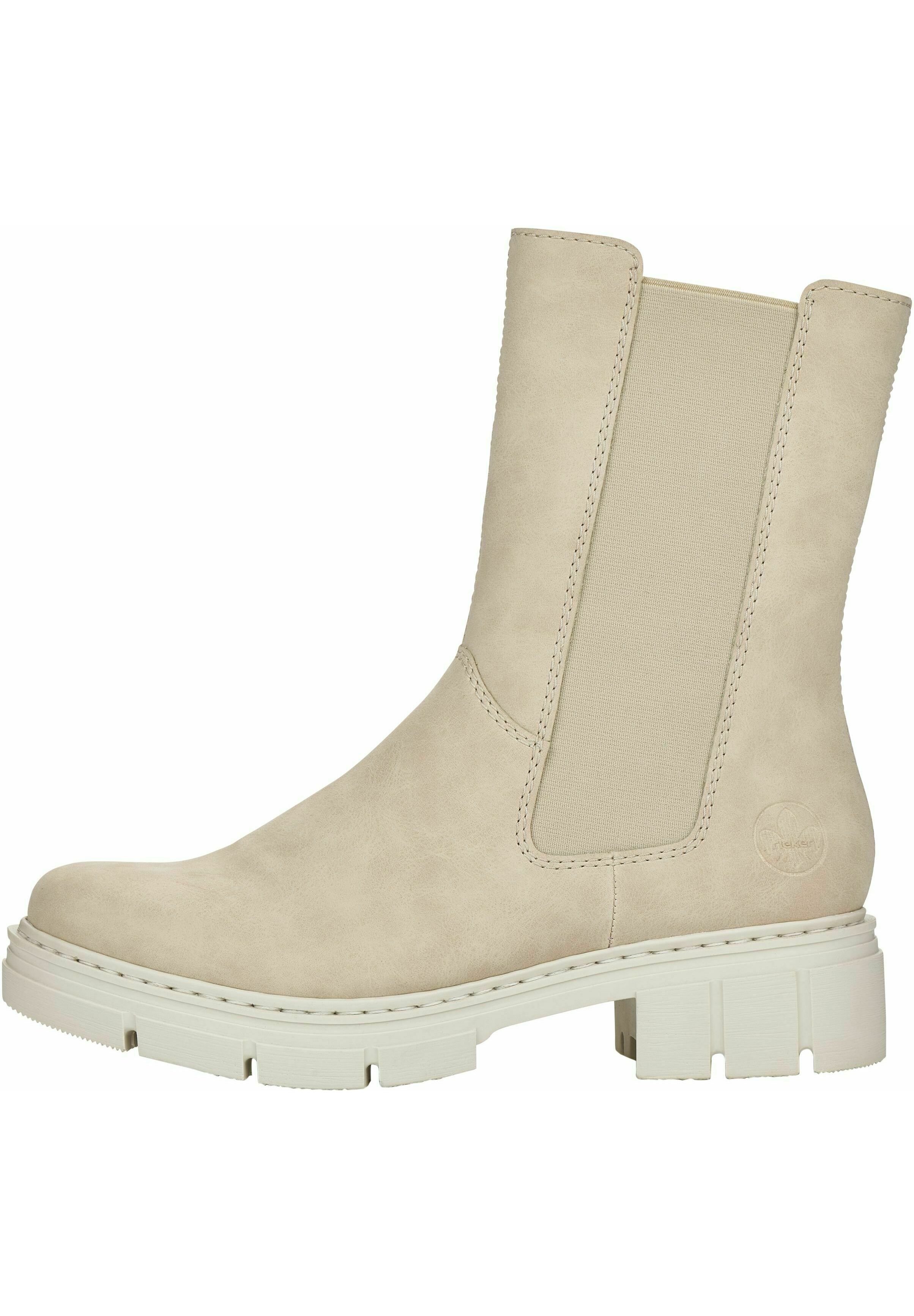 Rieker Laarzen met sleehak - beige - Zalando.nl