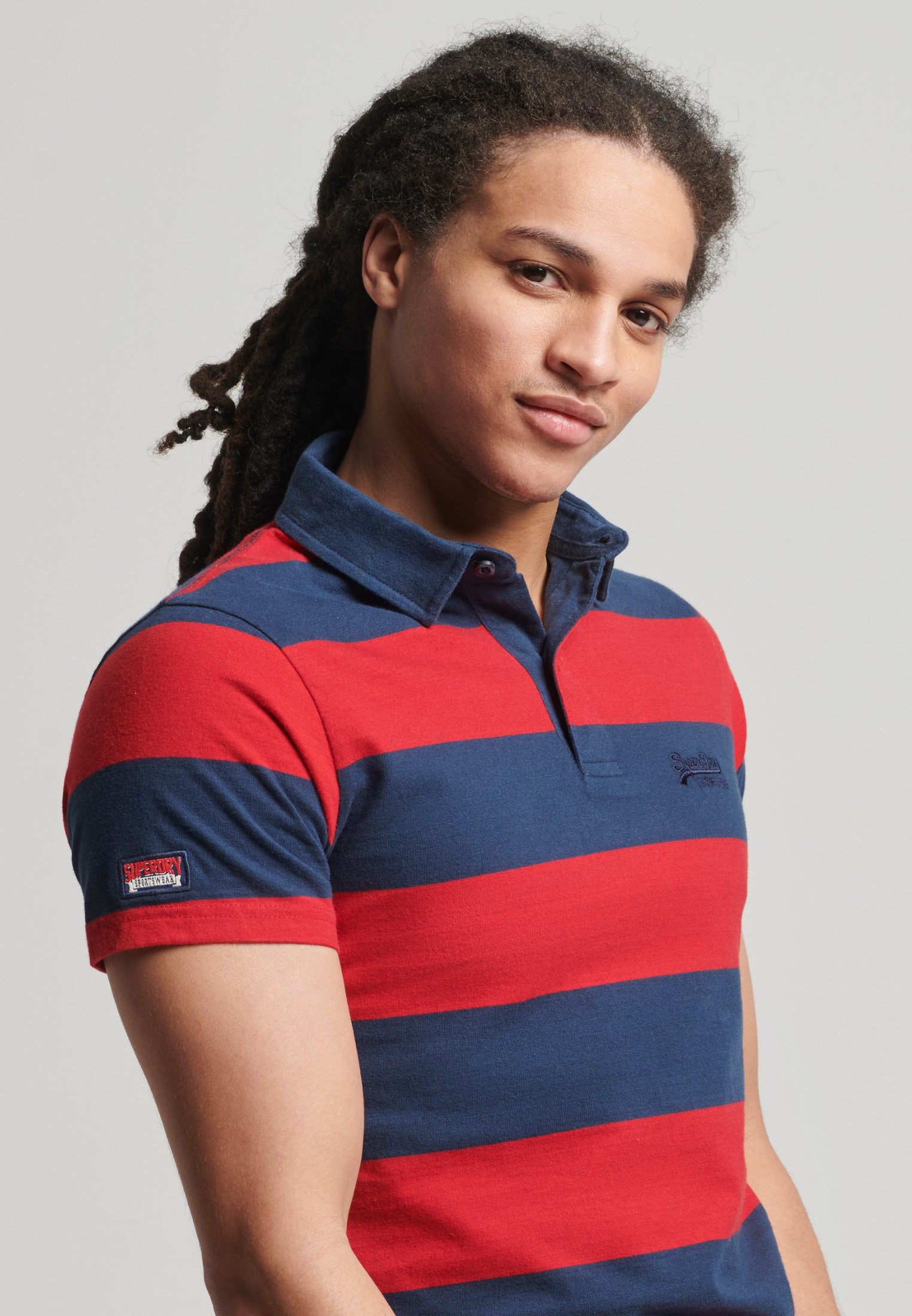 Superdry ACADEMY STRIPE - Polo shirt 
