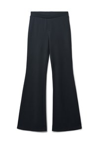 LUNGO A ZAMPA - Pantaloni - ultrablack