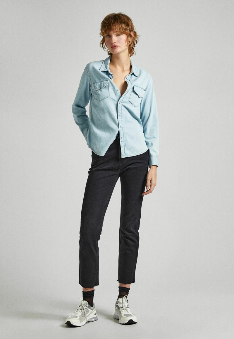 Pepe Jeans Slim fit jeans gemêleerd zwart