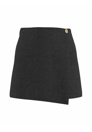 HYPEDROP, WRAP SKIRT HDTINE MW SHORT - Φούστα παρεό - black melange