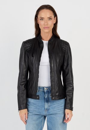 Leren jas - black