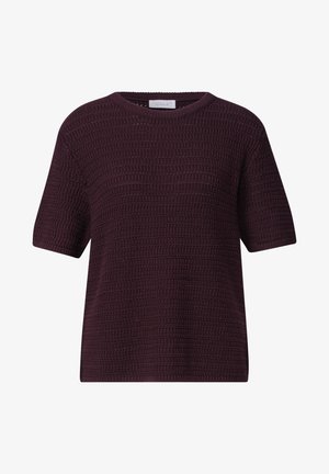 Street One Studio, KURZARM PULLOVER MIT LOCHMUSTER - T-shirt basic - very berry