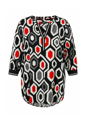 3/4-ARM MIT ALLOVER-PRINT - Tuniek - schwarz