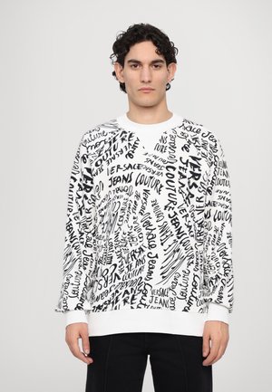 LOGOMANIA CIRCLE - Sweatshirt - white/black