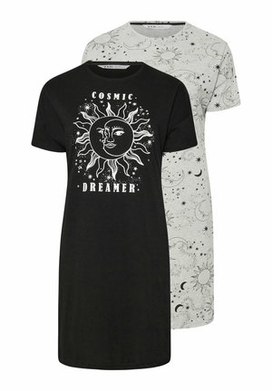 2 PACK COSMIC DREAMER - Camicia da notte - black