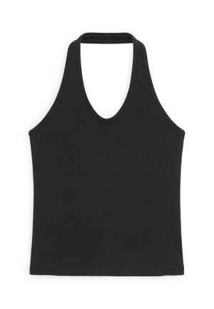 ARKET, ARKET HALTERNECK TOP - Débardeur - black