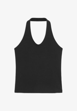 ARKET, ARKET HALTERNECK TOP - Débardeur - black