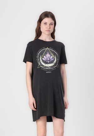 OLMLUCY LIFE ANIMAL DRESS - Robe en jersey - black print\lotus