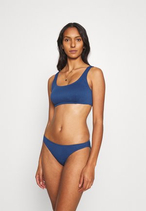 SQUARE NECK CROP FULL BOTTOM - Bikini - marina blue