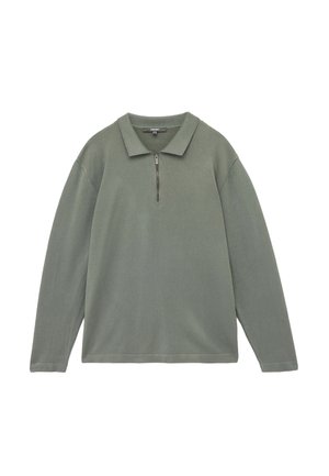 HALF ZIPPERED  - Stickad tröja - green