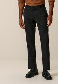 Next - SLIM FIT PLAIN FRONT - Suit trousers - black Thumbnail Image 1