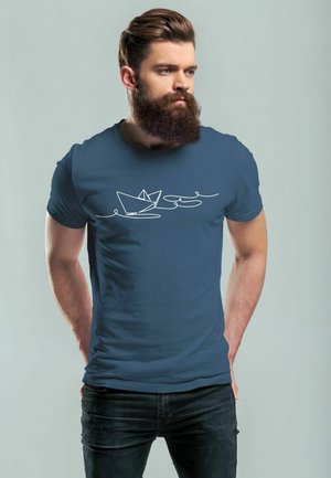 FASHION STREETSTYLE - Print T-shirt - denim blue