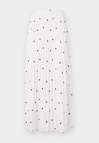 ONLMELISA LONG SKIRT - Plisovaná sukně - cloud dancer/black