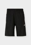 WORKOUT ESSENTIALS BASE 3 STRIPES 9 INCH SHORT - Αθλητικό σορτς - black/white