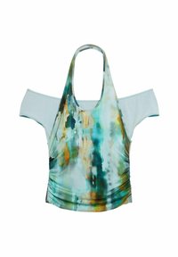 Desigual WITH DETACHABLE SHORT SLEEVES - Triko s potiskem - yellow