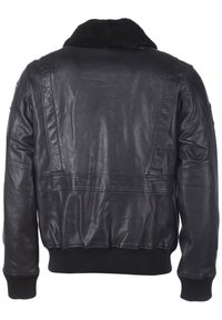 TOP GUN Leather jacket - black