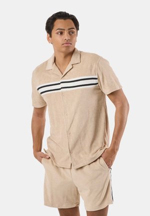 RESORT SHORT SLEEVE - Hemd - taupe stripe
