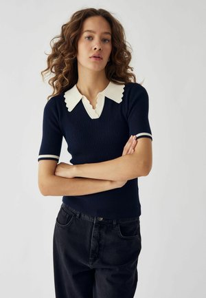 Polokošeľa - navy sugar combo