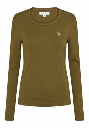 U.S. Polo Assn. Pikkade varrukatega topp - dark olive