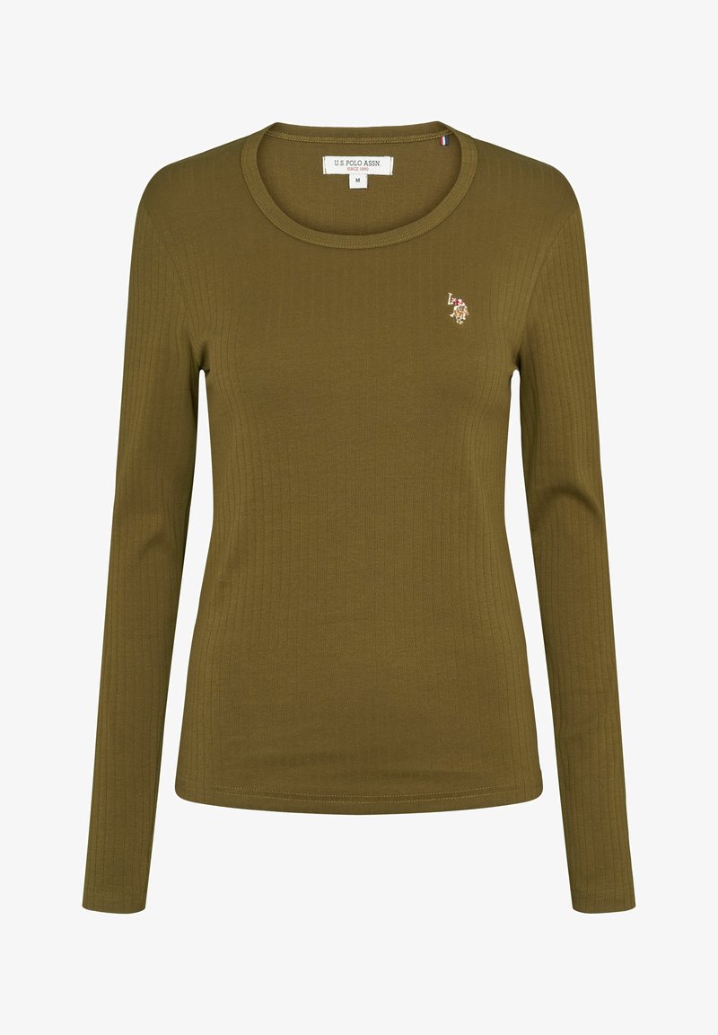 522465 U.S. Polo Assn. UWCARLOTTA - Longsleeve - dark olive/olijfgroen ...