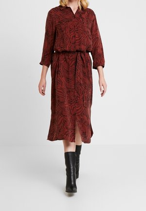 Košilové šaty - brown